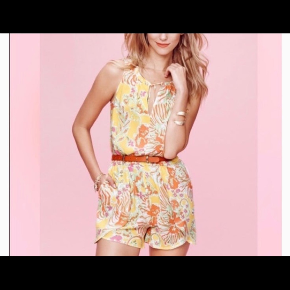 Lilly Pulitzer For Target Challis‎ Romper Happy Place XS